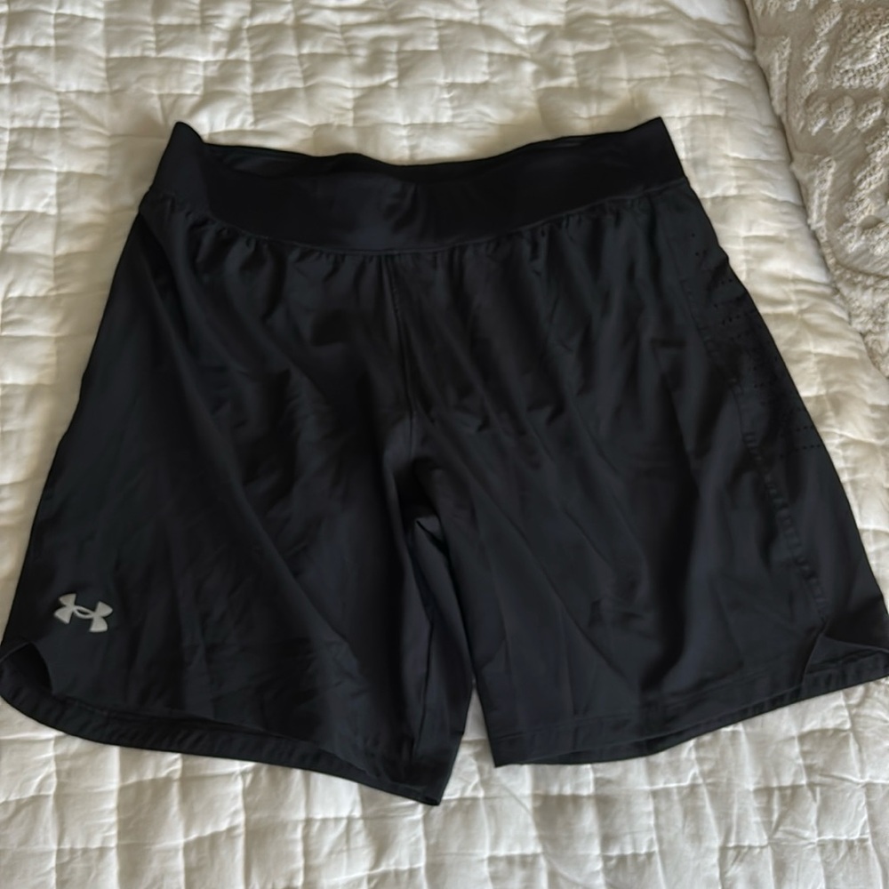 Men’s under armour running shorts x 2 $25/each
